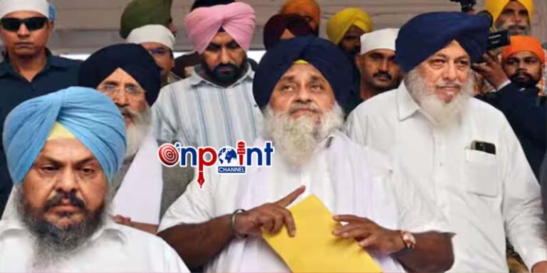 ਬਾਦਲ ਤੋਂ ਫਖ਼ਰ-ਏ-ਕੌਮ ਐਵਾਰਡ ਵਾਪਸ ਲਿਆ ਜਾਵੇ, ਸੁਖਬੀਰ ਬਾਦਲ ਨੂੰ ਮਿਲੇ ਸਜ਼ਾ, ਅੰਮ੍ਰਿਤਪਾਲ ਸਿੰਘ ਦੇ ਪਿਤਾ ਤੇ MP ਖਲਾਸਾ ਪਹੁੰਚੇ ਅਕਾਲ ਤਖ਼ਤ