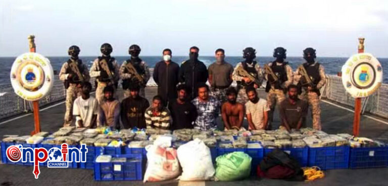 ਭਾਰਤੀ ਜਲ ਸੈਨਾ ਦੀ ਵੱਡੀ ਕਾਰਵਾਈ, ਅਰਬ ਸਾਗਰ ਤੋਂ 500 ਕਿੱਲੋ ਡਰੱਗ ਪਦਾਰਥ ਕੀਤਾ ਬਰਾਮਦ