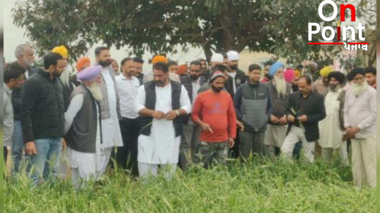 ਵਿਧਾਇਕ ਗੁਰਲਾਲ ਘਨੌਰ ਨੇ ਪਿੰਡਾਂ ‘ਚ ਗੜੇਮਾਰੀ ਨਾਲ ਨੁਕਸਾਨੀਆਂ ਫ਼ਸਲਾਂ ਦਾ ਸਰਕਾਰੀ ਅਮਲੇ ਨਾਲ ਕੀਤਾ ਨਿਰੀਖਣ