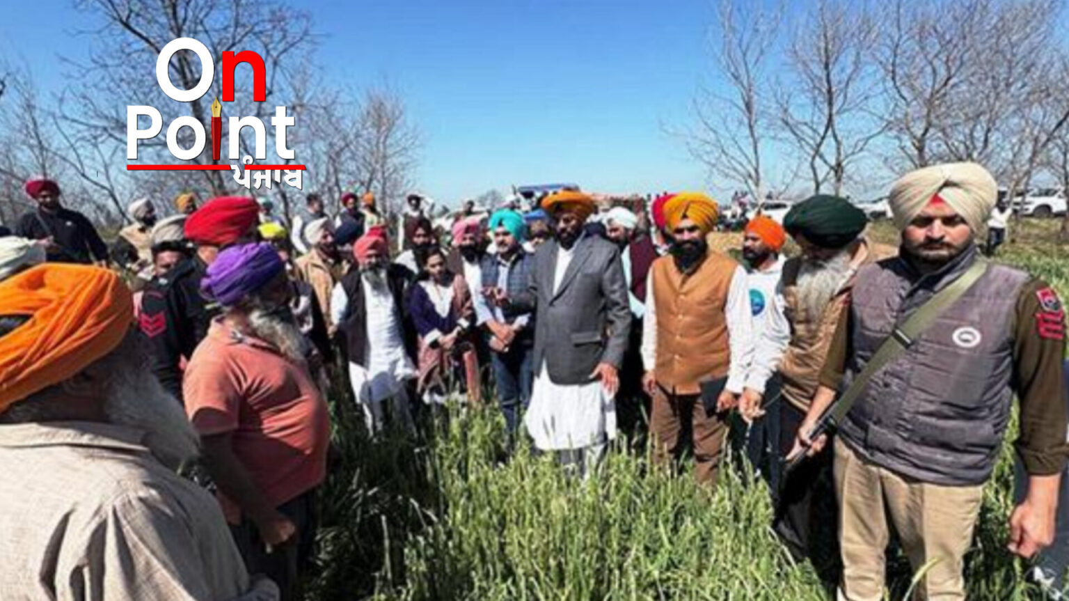 ਕੈਬਨਿਟ ਮੰਤਰੀ ਕੁਲਦੀਪ ਸਿੰਘ ਧਾਲੀਵਾਲ ਵੱਲੋਂ ਗੜੇਮਾਰੀ ਨਾਲ ਪ੍ਰਭਾਵਿਤ ਹੋਈਆਂ ਫਸਲਾਂ ਦੇ ਨੁਕਸਾਨ ਦਾ ਜਾਇਜ਼ਾ