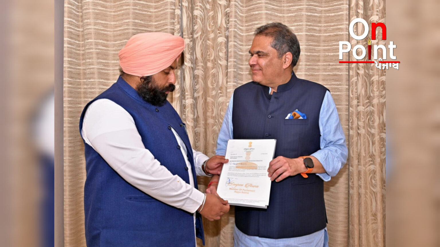 ਸੰਸਦ ਮੈਂਬਰ ਸੰਜੀਵ ਅਰੋੜਾ ਨੇ ਮੰਤਰੀ ਹਰਜੋਤ ਬੈਂਸ ਨੂੰ ਐਸਸੀਡੀ ਸਰਕਾਰੀ ਕਾਲਜ, ਲੁਧਿਆਣਾ ਵਿੱਚ ਪ੍ਰਿੰਸੀਪਲ ਨਿਯੁਕਤ ਕਰਨ ਦੀ ਕੀਤੀ ਅਪੀਲ
