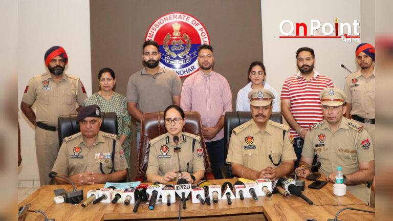 ਕਮਿਸ਼ਨਰੇਟ ਪੁਲਿਸ ਜਲੰਧਰ ਵੱਲੋਂ ਵੱਡੇ ਡਰੱਗ ਰੈਕੇਟ ਦਾ ਪਰਦਾਫਾਸ਼: ਦੋ ਮੁਲਜ਼ਮ ਗ੍ਰਿਫ਼ਤਾਰ