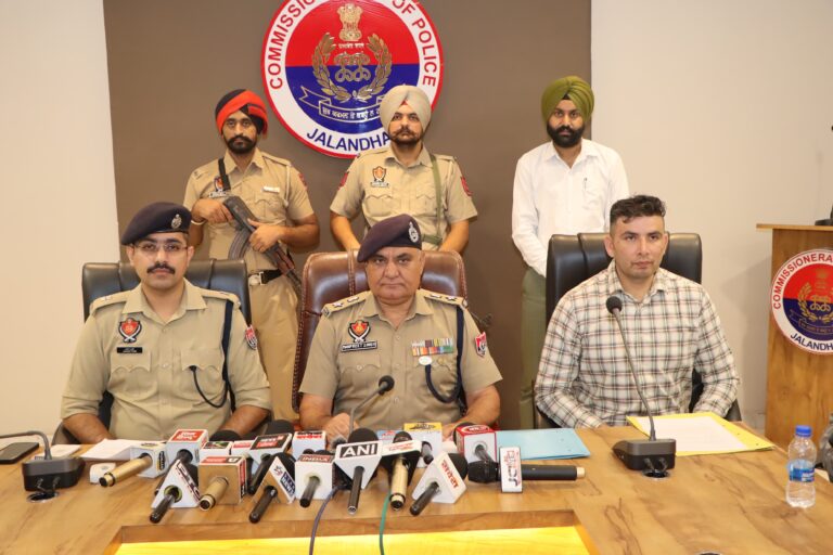 ਕਮਿਸ਼ਨਰੇਟ ਪੁਲਿਸ ਜਲੰਧਰ ਵਲੋਂ ਗੋਲੀ ਚਲਾਉਣ ਵਾਲਾ ਪਿਸਤੌਲ ਸਮੇਤ ਗ੍ਰਿਫ਼ਤਾਰ