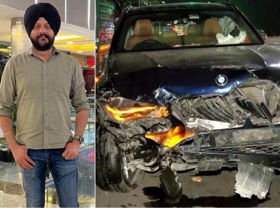ਟੱਕਰ ਇੰਨੀ ਜ਼ੋਰਦਾਰ ਸੀ ਕਿ ਨਵਜੋਤ ਬਾਈਕ ਤੋਂ ਉੱਛਲ ਕੇ ਬੱਸ ਹੇਠਾਂ ਆ ਗਏ-BMW ਹਾਦਸੇ ਵਿੱਚ