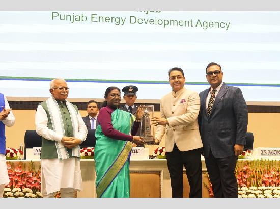 ਊਰਜਾ ਸਮਰੱਥਾ ਵਾਧੇ ਅਤੇ ਸੰਭਾਲ ਲਈ ਪੰਜਾਬ ਸਰਕਾਰ ਦੇ ਮਿਸਾਲੀ ਯਤਨਾਂ ਨੂੰ ਰਾਸ਼ਟਰੀ ਪੱਧਰ ‘ਤੇ ਮਿਲੀ ਮਾਨਤਾ- ਅਮਨ ਅਰੋੜਾ