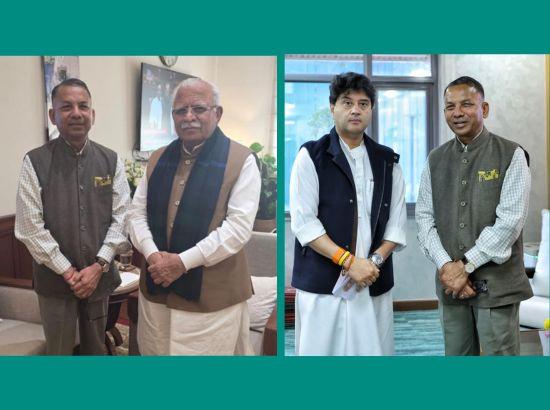 ਨਵੀਂ ਦਿੱਲੀ ‘ਚ MP Rajinder Gupta ਨੇ ਕੇਂਦਰੀ ਮੰਤਰੀ ਖੱਟਰ ਅਤੇ ਸਿੰਧਿਆ ਨਾਲ ਕੀਤੀ ਮੁਲਾਕਾਤ