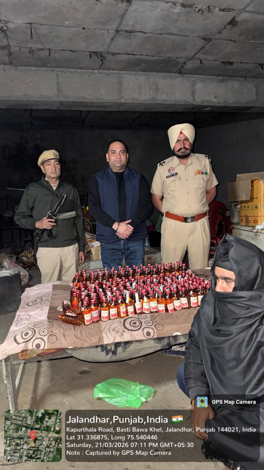 ਆਬਕਾਰੀ ਵਿਭਾਗ ਵੱਲੋਂ ਛਾਪੇਮਾਰੀ, ਸ਼ਰਾਬ ਸਮੇਤ ਇਕ ਕਾਬੂ