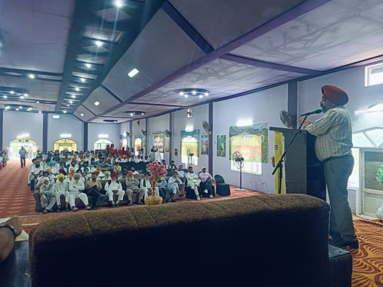 ਖੇਤੀਬਾੜੀ ਅਤੇ ਕਿਸਾਨ ਭਲਾਈ ਵਿਭਾਗ, ਲੁਧਿਆਣਾ ਵੱਲੋਂ ਸਾਉਣੀ ਦੀਆਂ ਫਸਲਾਂ ਸਬੰਧੀ ਜ਼ਿਲ੍ਹਾ ਪੱਧਰੀ ਕਿਸਾਨ ਸਿਖਲਾਈ ਕੈਂਪ ਦਾ ਆਯੋਜਨ